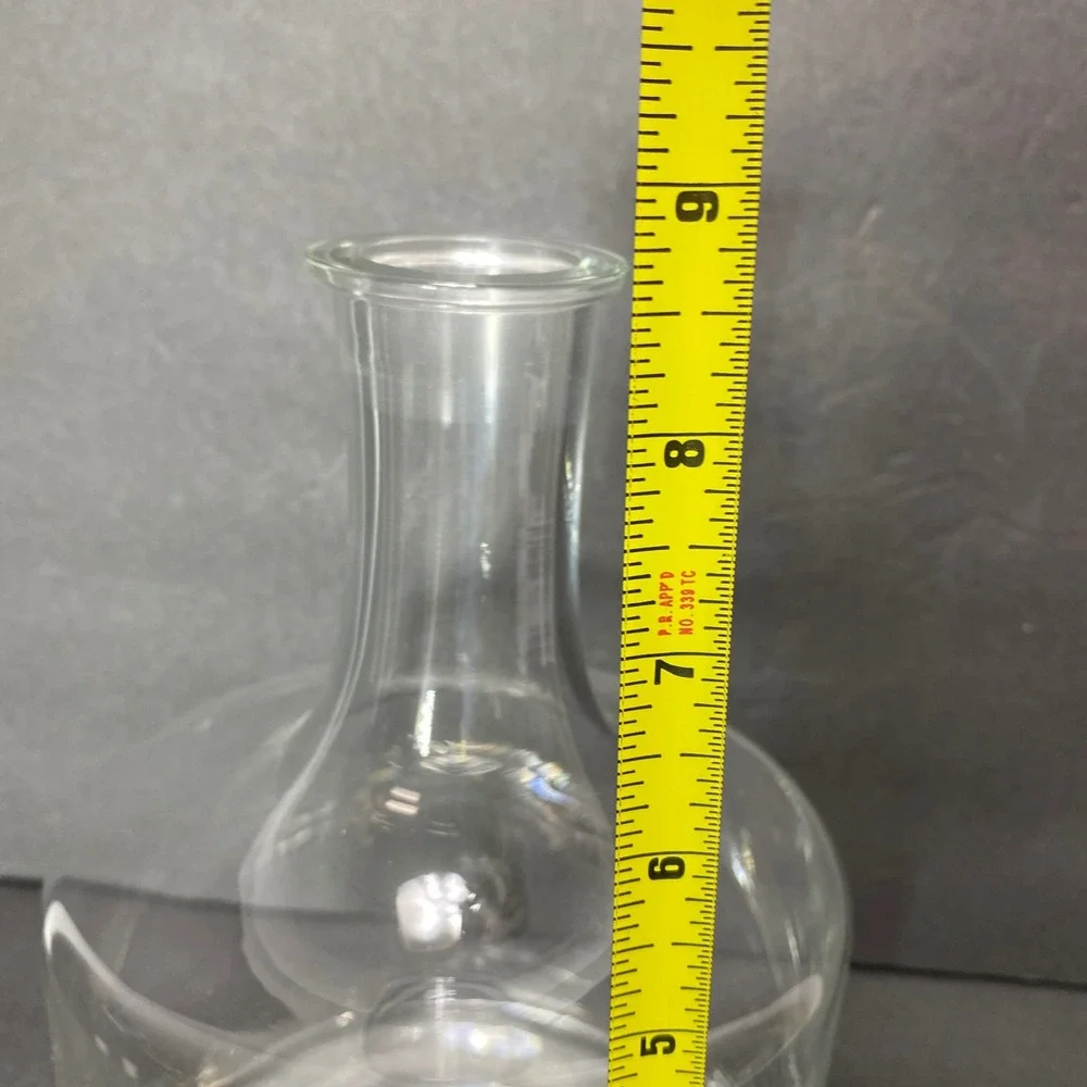 Etched Clipper Ship Sailboat‎ Glass Decanter Clear Nautical Barware Liquor